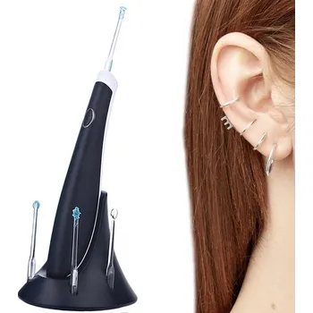 Verk 24042 Ultrazvukový čistič uší s nástavci Barva: černá