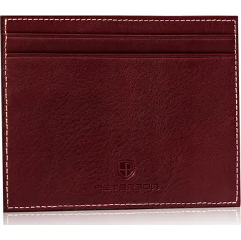 Ledvinka Kožené pouzdro na doklady a bankovky Barva: Bordová