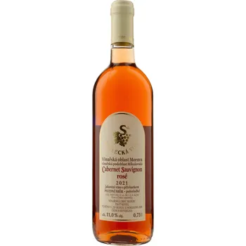 Víno Sedlecká vína Cabernet Sauvignon rosé 2021 polosladké