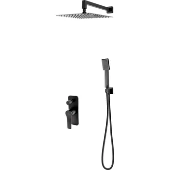 Vodovodní baterie F-Design Seppia, podomítková sprchová sada, černá matná, FD1-SPA-7PSET-22