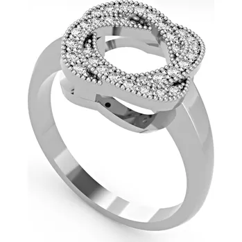 Prsten SOLUNA Noblesní zlatý prsten se zirkony PRECIS bílé zlato VELIKOST: 51 - 16,2 mm