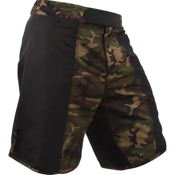 Pánské kraťasy ROTHCO Kraťasy MMA FIGHT rip-stop WOODLAND/ČERNÉ Velikost: 32