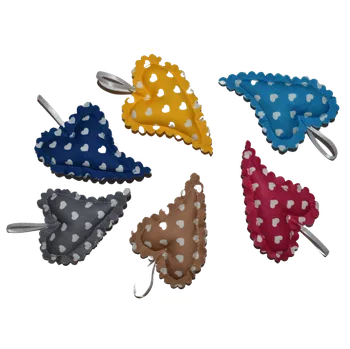 Mini srdíčka s levandulí , barevný mix - sada 4ks