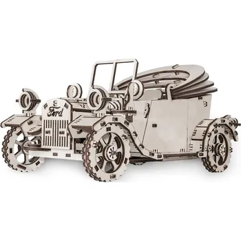 3D puzzle 3D dřevěné puzzle EWA automobil Ford T - hnědé