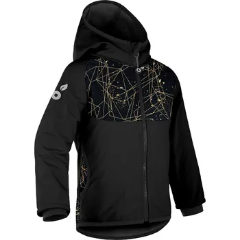 Dívčí bunda Unuo Unuo, Dětská softshellová bunda s fleecem Basic, Černá, Šperky /134