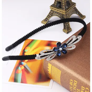 Souprava šperků B-TOP Čelenka do vlasů s kamínky MODRÝ KVĚT