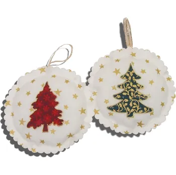 Vánoční dekorace Ozdobička kulatá větší