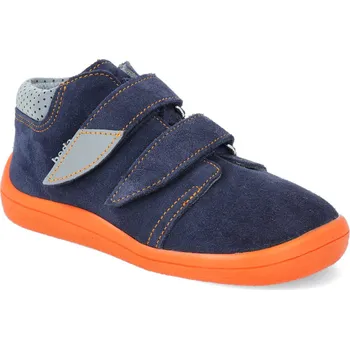 Barefoot dětské kotníkové boty Beda - Mandarine modré Velikost: 22