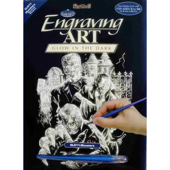 Puzzle Svítící škrabací obrázek Příšery