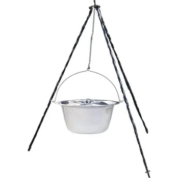 kotlíky Nerezový kotlík 10 l + ohnisko + stojan 1,2 m