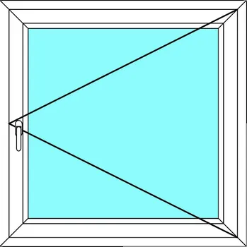 Okno Ekosun Plastové okno 50x130 cm - otevíravé