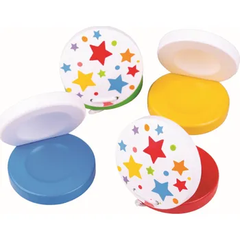 Hudební nástroj pro děti Bigjigs Toys Kastaněty hvězdičky 1 ks
