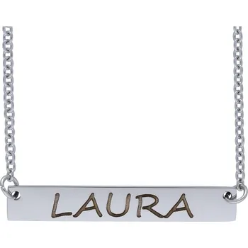 Řetízek Doria Řetízek z oceli se jménem LAURA stříbrný G223