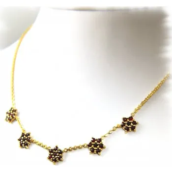 Náhrdelník žluté zlato 50 cm