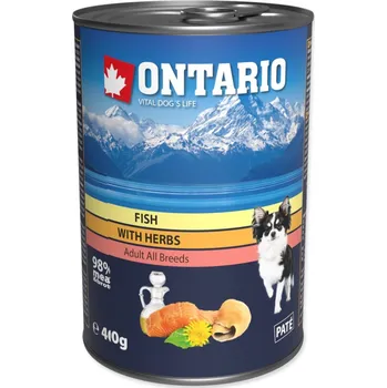 Krmivo pro psa Ontario Dog konzerva Fish with Herbs 6x400g