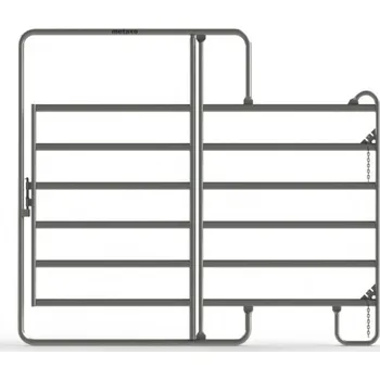 Ohradník Ohradní panel Texas s dveřmi 2,4 x 2,1 m pro koně a skot