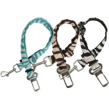 Postroj pro psa Puppia Modern Zebra Dog Seatbelt Lead bezpečnostní pás do auta - S varianta černá