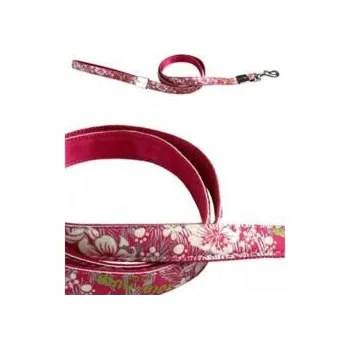 Vodítko pro psa Papillon vodítko velké 1,2 m se vzorem - Hula Hula růžové