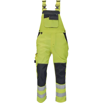 montérky ČERVA KNOXFIELD HV FL290 kalhoty s laclem - DOPRODEJ Barva: reflexní žlutá, Velikost: 64