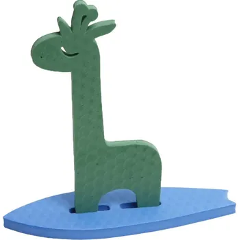 Surfující pěnová žirafa (vodolepky) 62 Tmavě zelená / 50 Modrá