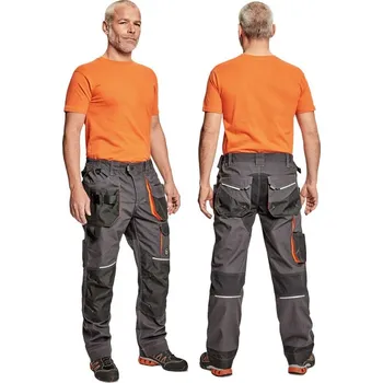 montérky ČERVA EMERTON PLUS kalhoty Barva: antracit/oranžová, Velikost pánských oděvů: 58