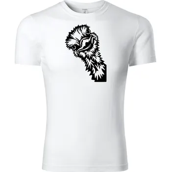 Chlapecké tričko Fenomeno Dětské tričko Pštros - bílé Velikost: 110 cm/4 roky