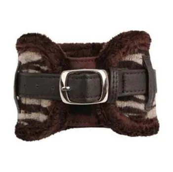 Puppia Modern Zebra neckguard obojek hnědá varianta L