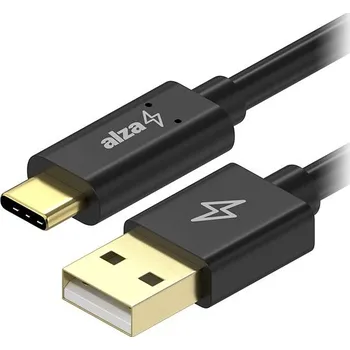 Kabel AlzaPower Core Charge USB-A to USB-C 2.0 0.5m černý