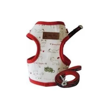 Postroj pro psa Dog Pose Happy Town Easy Harness kšíry červená varianta L