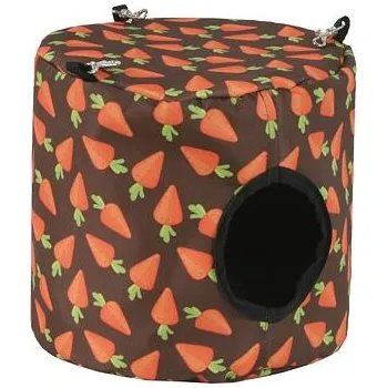 Závěsný domeček pro hlodavce 15x15 cm - mrkev