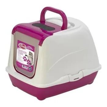 Kočičí toaleta Cat life plus 50cm růžová