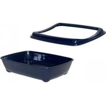 Toaleta pro kočku Toaleta Arist-o-tray s okrajem 50 cm- modrá