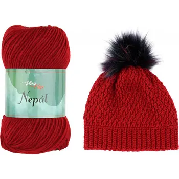 Příze Vlna Hep Nepál červená 6019