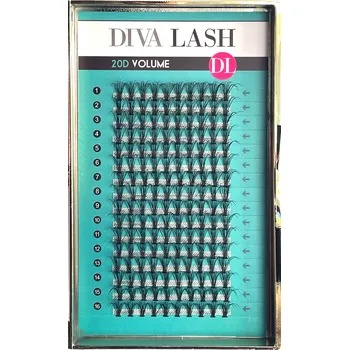 Péče o řasy a obočí Diva LASHES 20D TRSY EXTRA VOLUME D 0,07 Délka řas: 13 mm