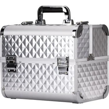 Kosmetická taška Kosmetický kufřík DIAMOND stříbrný