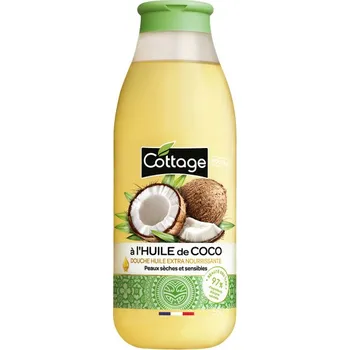 Koupelová kosmetika Cottage Extra Nourishing Oil shower - Coconut Oil sprchový gel kokos 560 ml