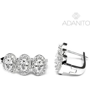 Náušnice Stříbrné náušnice se zirkony