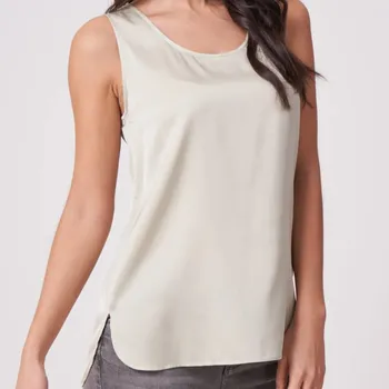 Repeat - Timeless basics hedvábný top seaweed 38 600001