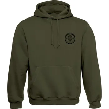 Pánské oblečení Mikina s kapucí 74. mechanizovaný prapor - simple - olivová