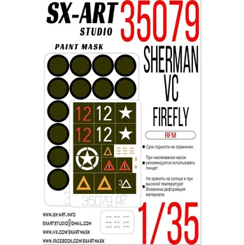 Plastikový model 1/35 Paint mask SHERMAN VC FIREFLY (RFM)