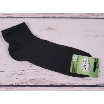 Pánské ponožky Ponožky Props lycra ČERNÉ nízké kotníkové 3/4 bavlněné s elastickým vláknem lycra velikosti ponožek: 25-26 ( EUR vel. 38-39)