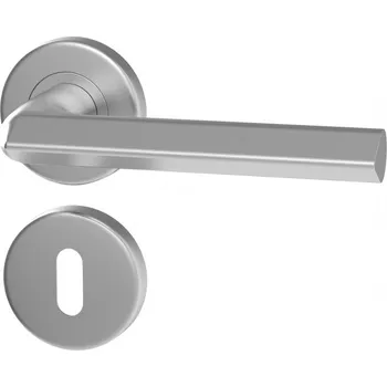 Dveřní kování HOLAR Dveřní klika Latina rozetová kulatá nerez Provedení kliky: vč. rozety BB - obyčejný klíč