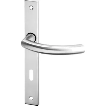 Dveřní kování AC-T SERVIS Dveřní klika GINA nerez - úzké štítové kování 90 mm Provedení štítu: BB - obyčejný klíč