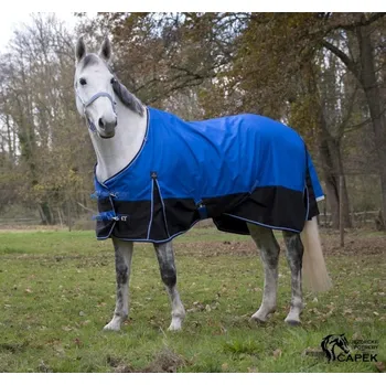 Deka pro koně Deka výběhová EquiTheme -TYREX AISANCE 1200D 50G- - Modrá/Černá - 125cm