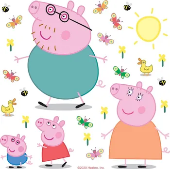 Samolepící dekorace Samolepicí dekorace Pepa pig Clasic, 30 x 30 cm