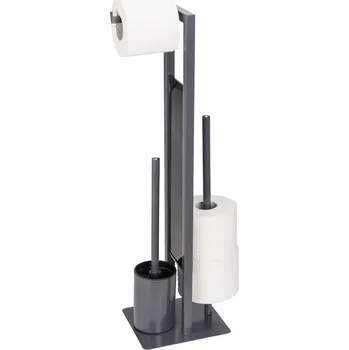 Stojan na toaletní papír a toaletní kartáč RIVALTA, 3v1, WENKO