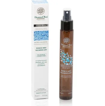 Pleťová maska Domus Olea Toscana Tonico Mist Illumino-Lift Microialuron | Tonizační ANTI-AGE mlha pro rozjasnění pigmentové pleti 75 ml