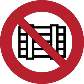 Značení Značka Neodkládat, neskladovat, samolepicí fólie, Ø 200 mm