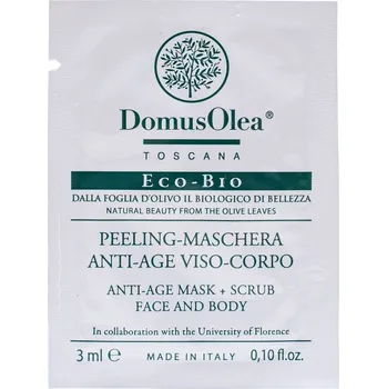 Pleťový peeling Domus Olea Toscana Peeling Maschera Anti-Age Viso Corpo | ANTI-AGE peelingová maska na pleť a tělo 3 ml - vzorek