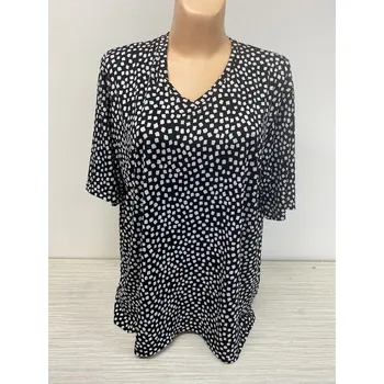 Dámská tunika Halenka HADER pouze rovný střih, Barva Černá, Velikost XXXL56, Materiál 98% Polyester 2% Lycra